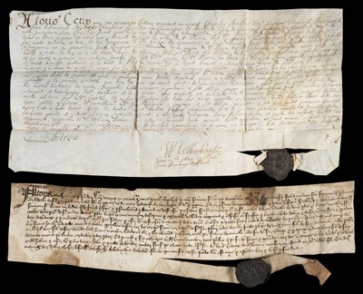 Lot 677 - Guernsey Deeds. 1681 & 1523
