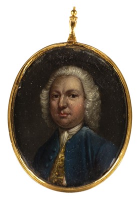 Lot 430 - English School. Portraits of Major John Bell and Captain Robert Bell, circa 1743