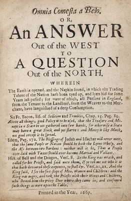 Lot 537 - Omnia Comesta a Belo, 1st edition, 1667