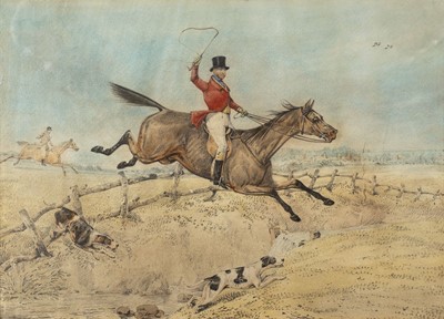 Lot 274 - Alken (Henry, 1785 - 1851, attributed). Set of four Fox Hunting scenes