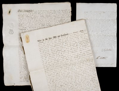 Lot 659 - Austen (Jane). A small group of ephemera relating to the Austen family, 1830s