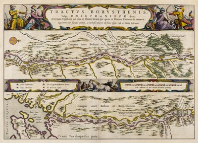 Lot 107 - River Dnieper. Blaeu (J.), Tractus Borysthenis vulgo Dniepr et Niept ..., 1662 - 1665
