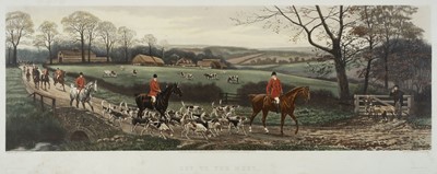 Lot 314 - Stock (C. R.). Set of four hunting prints, Arthur Ackermann, 1889