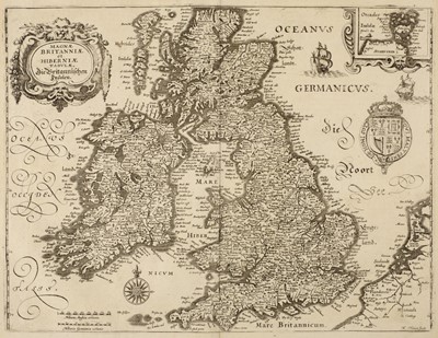 Lot 98 - British Isles. Merian (Matthaus), Magnae Britanniae et Hiberniae ..., circa 1646