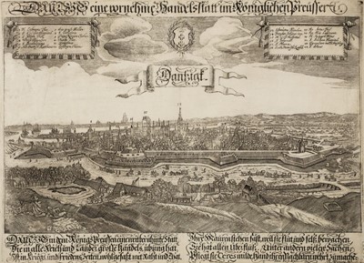Lot 105 - Danzig. Wening (Michael), Dantzig eine vornehme Handelstatt im Koniglichen Preusseri, circa 1670