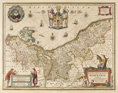 Lot 273 - Poland/Pomerania. Jansson (Jan), Nova Illustrissimi ducta Pomeraniae tabula, circa 1630
