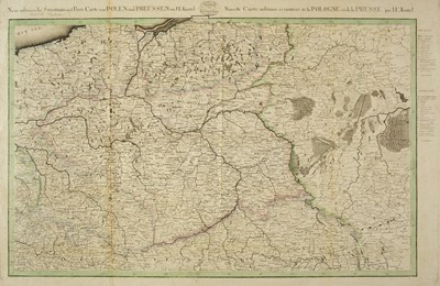 Lot 170 - Prussia. Knittel (Johann Ernst), ..., Post-Carte von Polan und Preussen..., circa 1813