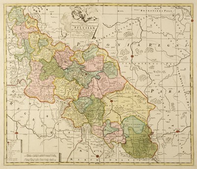 Lot 187 - Silesia/Poland. Schenk (P.), Mappa Geographica Exactissima..., Silesiam..., Amsterdam, circa 1705