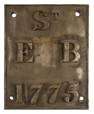 Lot 87 - Boundary marker. An 18th century cast iron boundary marker - 1775