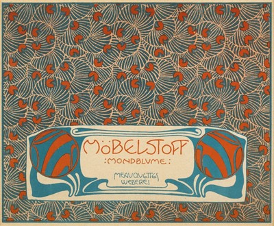 Lot 575 - Moser (Koloman, 1868-1918). Mobelstoff Mondblume, Meauquettes Weberei