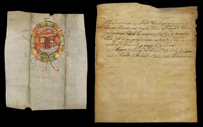 Lot 291 - Vellum Deeds. Group of vellum deeds, 16th-18th century