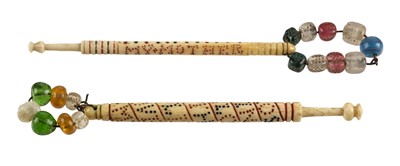 Lot 262 - Bobbins. A collection of lace making bobbins, English, mid 19th century