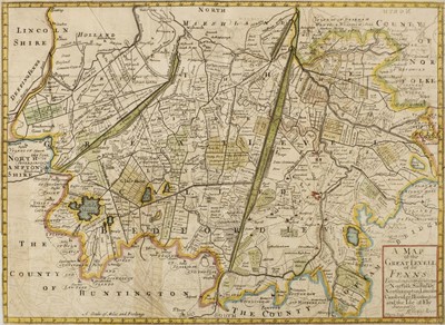 Lot 132 - Maps. A mixed collection of approximately ninety maps, mostly 19th century