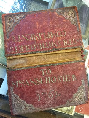 Lot 145 - Pocket Book. An 18th century Moroccan leather wallet, Tetouan, 1754