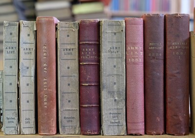 Lot 775 - Army Lists. Monthly Army Lists for October 1870, July 1871, January 1872