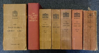 Lot 784 - Army Lists. The Half-Yearly Army Lists for the Half-Year Ending 31st December 1922