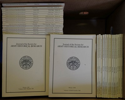 Lot 803 - Journal of the Society for Army Historical Research, volumes 1-85, 1921-2007