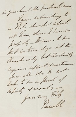 Lot 596 - Melbourne (William Lamb, 2nd Viscount), Prime Minister 1834 & 1835-41. ALS,  1836
