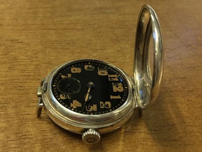 Lot 5 - Alcock & Brown. A wristwatch presented to Captain Alcock 17 July 1919