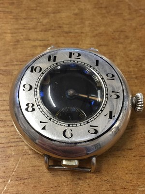Lot 5 - Alcock & Brown. A wristwatch presented to Captain Alcock 17 July 1919