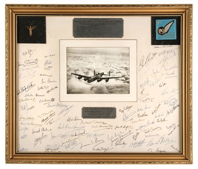 Lot 89 - Royal Air Force. The Air Gunners Association multi signed montage