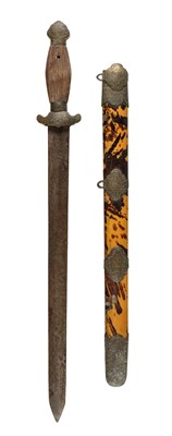 Lot 9 - Sword. A 19th century Chinese short sword