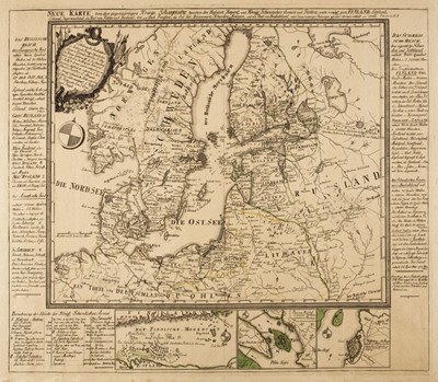 Lot 247 - Northern Europe. Lange (Johann Elias), Neue Karte den gegenwartigen Kriegs-Schauplatze..., 1788