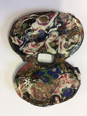 Lot 7 - Sword guard. An 18th century Italian millefiori sword guard plus Japanese tsuba