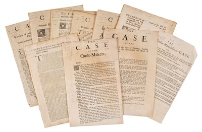 Lot 18 - East India Company; Calico Act of 1721. Twelve broadsides, [1720]