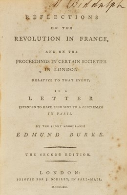 Lot 206 - Burke (Edmund). Sammelband of tracts and pamphlets, 18th century