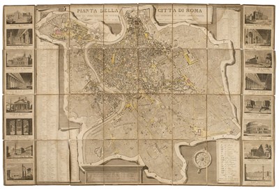 Lot 9 - Rome. Pianta della citta di Roma, 1837 & 1 other
