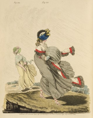Lot 301 - Heideloff (Nikolaus Wilhelm von). Gallery of Fashion, volumes 2-4, 1st editions, 1795-7