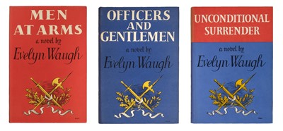 Lot 612 - Waugh (Evelyn). 'Sword of Honour' trilogy, 3 volumes, 1952-61