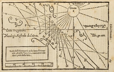 Lot 212 - Colomboni (Angelo-Maria). Prattica Gnomonica..., Bologna, 1669