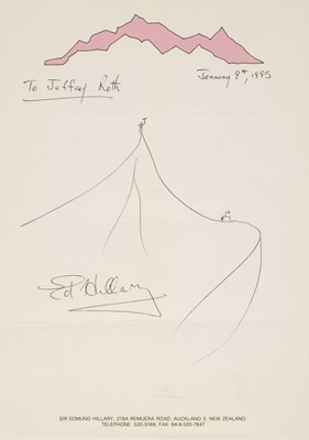 Lot 468 - Hillary (Edmund, 1919-2008) An autographed mountaineering picture