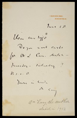 Lot 472 - Autograph Miscellany. A group of over 120 autograph letters, free front envelopes, scraps
