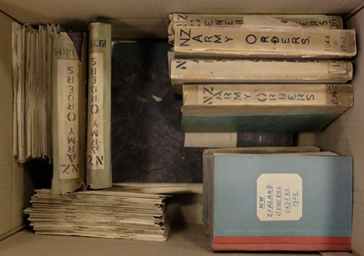 Lot 37 - New Zealand. Army Orders. Wellington: Army Headquarters, 1927-54