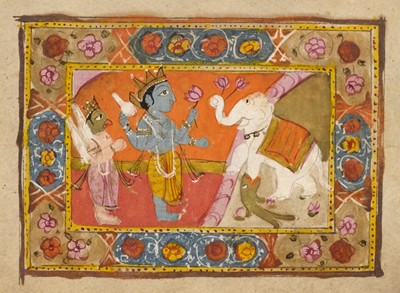 Lot 55 - Sanskrit manuscript. [Extracts from the Mahabharata], Kashmir, c.1800-20