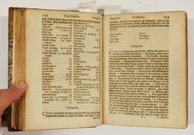 Lot 85 - Langham (William). The Garden of Health, 2nd edition, 1633