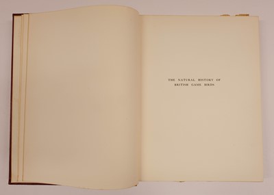 Lot 88 - Millais (John Guille). The Natural History of British Game Birds, 1909