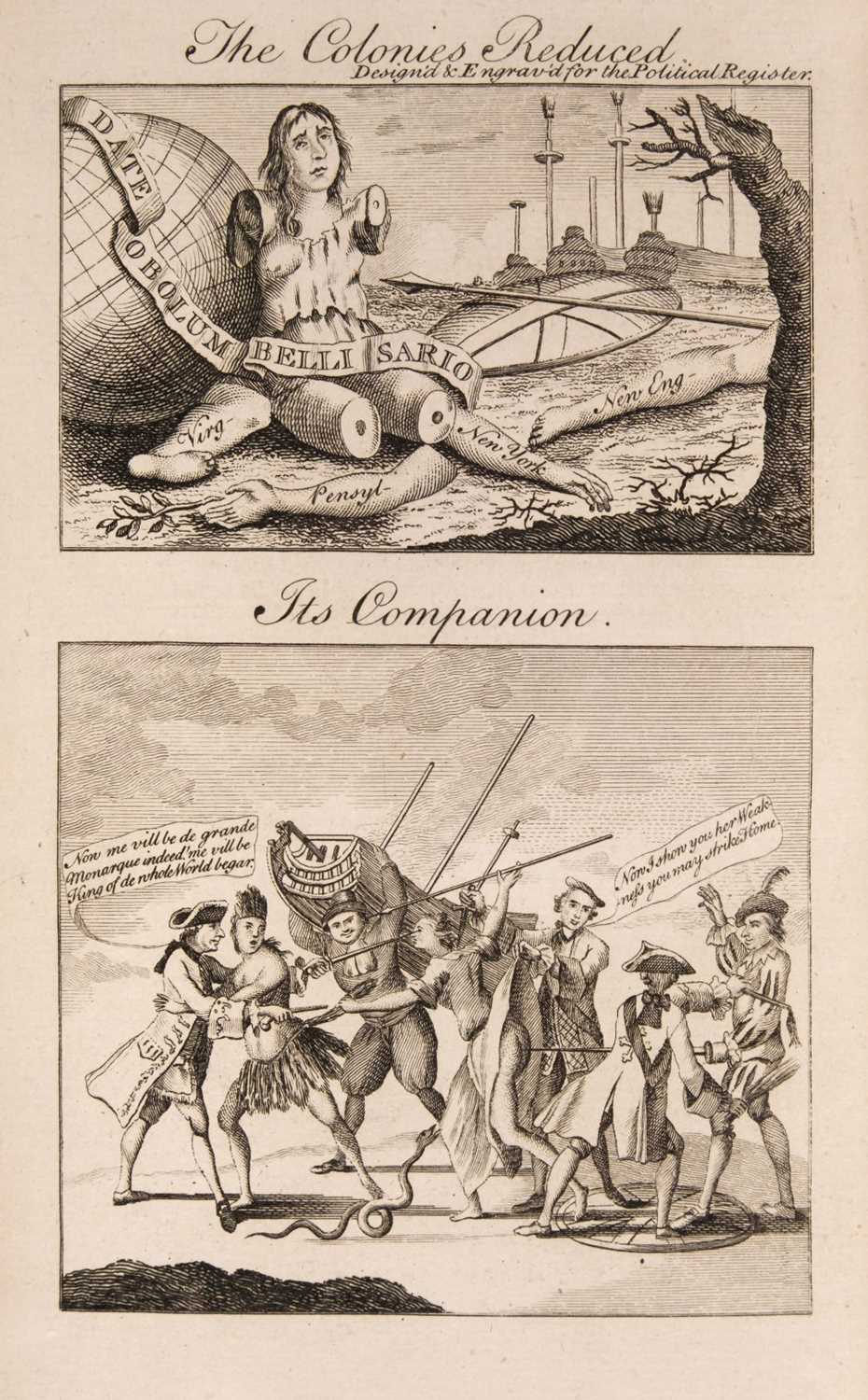 Lot 23 - Franklin (Benjamin). Political Register, and Impartial Review of New Books, MDCCLXVIII, vol. 2, 1768