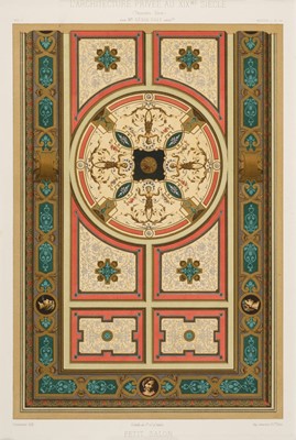 Lot 205 - Daly (Cesar). A collection of 43 interior designs, circa 1877