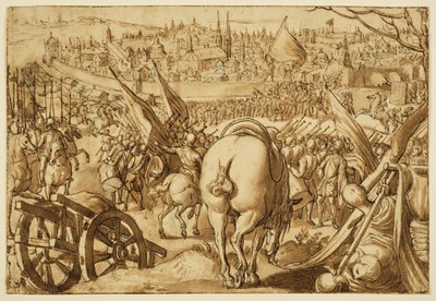 Lot 372 - Straet (Jan van der, Johannes Stradanus, 1523-1605). The Capture of Milan