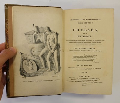 Lot 69 - Faulkner (Thomas). An Historical and Topographical Description of Chelsea, 2 vols., 1829