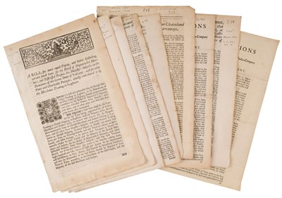 Lot 60 - Trade; George I. Ten broadsides, 1720-7