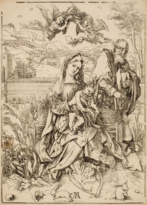 Lot 387 - Durer (Albrecht, 1471-1528). The Holy Family with Three Hares, circa 1498
