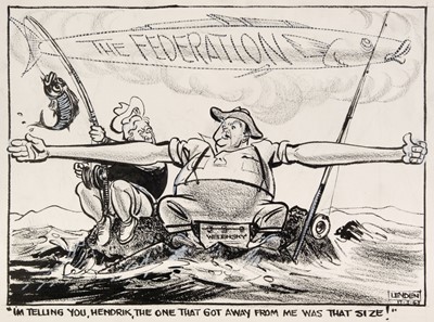 Lot 213 - Leyden (Jock, 1908-2000). A collection of original cartoons