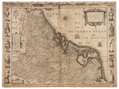 Lot 122 - Belgium. Speed (John), A new Mape of ye XVII Provinces of Low Germanie, 1627
