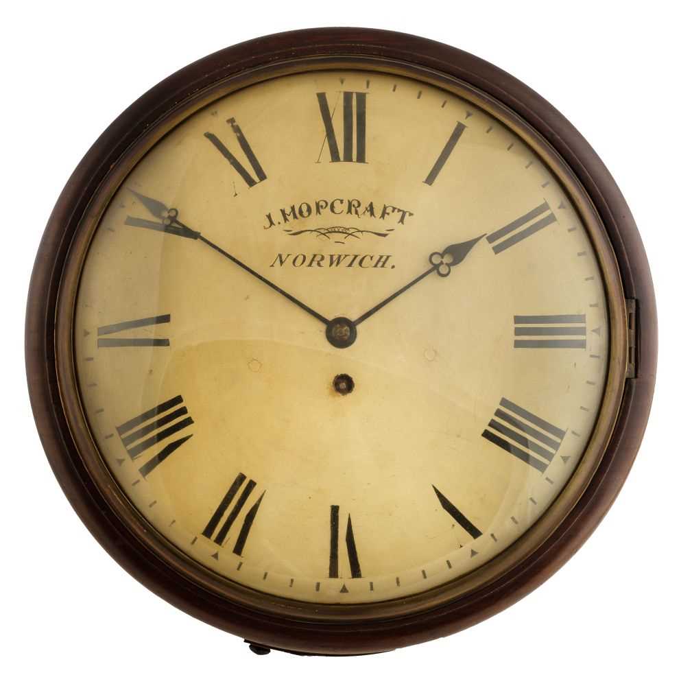 Lot 93 - Clock. A 19th century fusee wall clock by J.