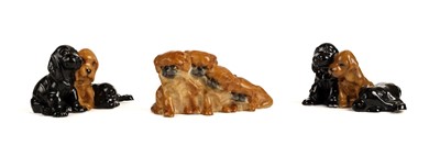 Lot 329 - Royal Worcester. A collection of dogs